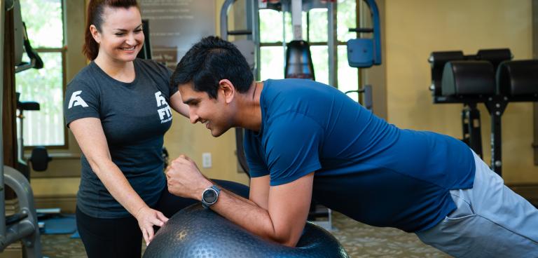 Trainer and Resident at the Stanford West Gym